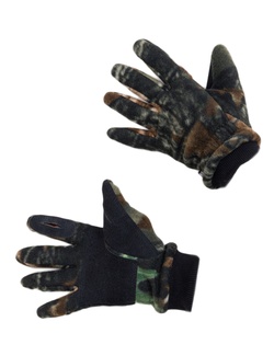 фото Перчатки Охотника с кожаными накладками (Флис, Темный лес) Holster (370257507)