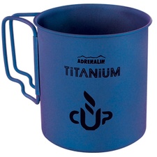 фото Титановая кружка со складными ручками Adrenalin Titanium Cup Blue