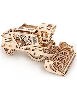 фото  3D деревянный конструктор UGEARS Комбайн