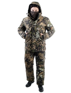 фото Зимний костюм для рыбалки и охоты TRITON Тритон Pro -45 (Вельбоа, Бежевый)