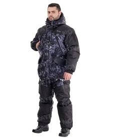фото Зимний костюм для охоты и рыбалки «Горка Зима» -45° (Алова, Черный питон) 7,62