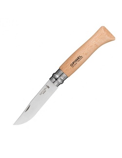 фото Нож Opinel №8 (нержавеющая сталь, бук, чехол)