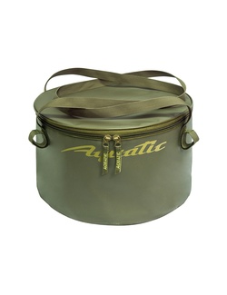 фото Ведро для замешивания прикормки Aquatic В-06Х (герметичное, с крышкой) хаки