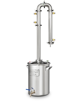 фото Самогонный аппарат (дистиллятор) Добрый жар Абсолют 30 литров + кран