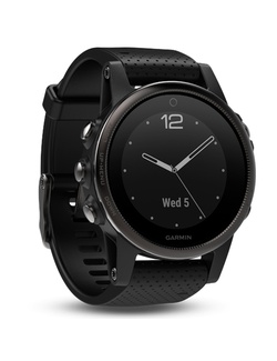 фото Garmin FENIX 5S SAPPHIRE черные с черным ремешком (010-01685-11)