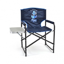 фото Кресло складное АДМИРАЛ со столиком SKA-03 (сталь/пластик, синий)