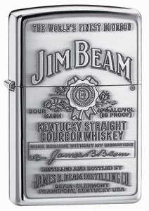 фото Зажигалка Zippo Jim Beam Chrome Emblem № 250JB.928