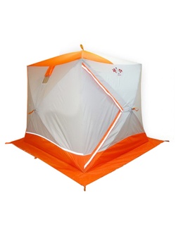 фото Палатка для зимней рыбалки Пингвин Призма Премиум (1-сл, В95Т1) оранжевая-белая