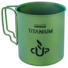 фото Титановая кружка со складными ручками Adrenalin Titanium Cup Green