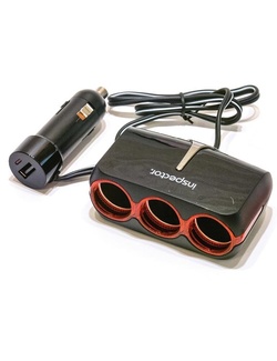 фото Разветвитель на 3 прикуривателя и USB Inspector AW-Z46