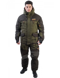 фото Зимний костюм для рыбалки и охоты TRITON Горка -40 (Таслан, хаки) Полукомбинезон