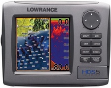 фото Lowrance HDS-5 с датчиком 83/200 КГц