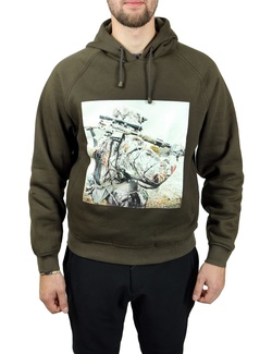 фото Свитер-толстовка Remington с капюшоном и принтом (RM1102-365)