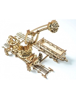 фото 3D деревянный конструктор UGEARS Манипулятор на рельсах