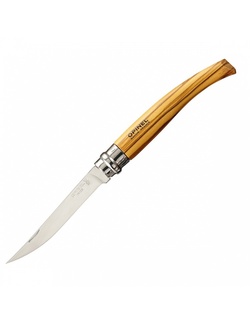 фото Нож филейный Opinel №10 (нержавеющая сталь, оливковое дерево)