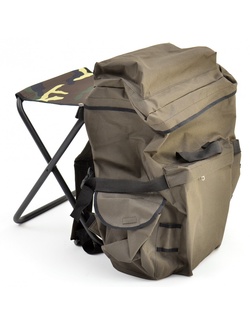 фото Табурет складной средний с рюкзаком STS-04 (сталь, хаки/камуфляж)