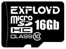 фото Карта памяти microSD (10 Класс) 16Gb (без переходника)