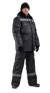 фото  Зимний костюм для работы URSUS "Строитель" т. синий (Оксфорд) -25°C