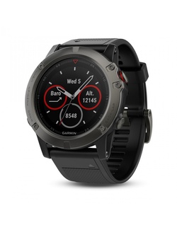 фото Garmin Fenix 5X SAPPHIRE серые с черным ремешком