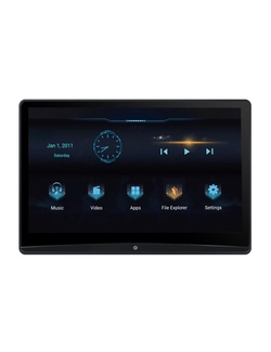 фото Навесной монитор 12,5" на подголовник ERGO ER1250BL (ANDROID 10, HDMI IN/OUT)