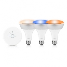 фото Комплект управляемых лампочек+роутер Philips Hue BR30 Connected Downlight Lamps Starter Pack для iPhone/iPad  