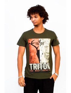 фото Футболка TRITON "HUNTING" (АРТ. 8158, ЦВ. ЗЕЛЕНЫЙ ПЕСОК) 