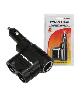 фото Phantom разветвитель на 3 гнезда, поворотный PH2149