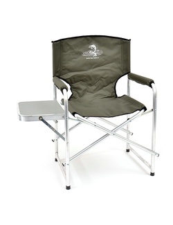 фото Кресло складное КЕДР со столиком AKS-06 (алюминий/пластик, хаки)