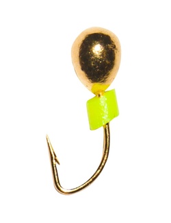 фото Мормышка вольфрамовая TROUT PRO , "Дробинка", диаметр 2 мм, спортивная чёрная полоска