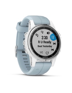 фото Garmin FENIX 5S Plus,Glass,Wht w/Sea FoamBnd (010-01987-23)