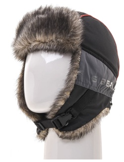 фото Шапка ушанка зимняя Huntsman Siberia (Серый/Черный, Breathable)
