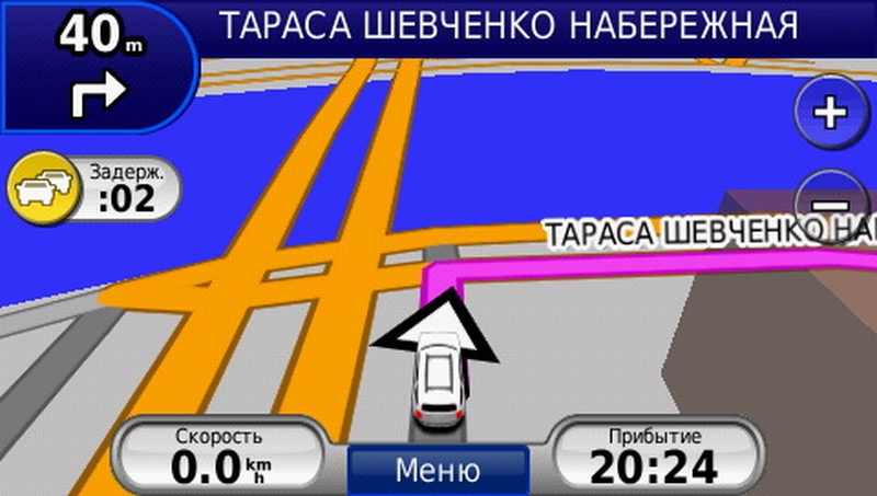 Отображение пробок в GPS навигаторах Garmin, передаваемых при помощи ТМС модуля.