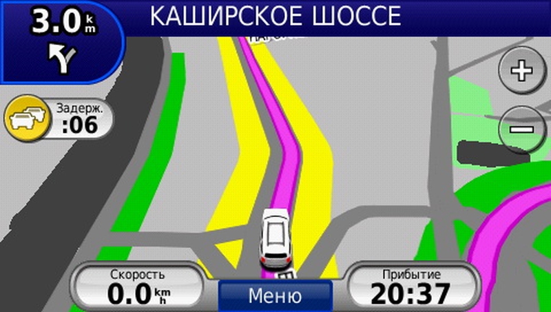 Отображение пробок в GPS навигаторах Garmin, передаваемых при помощи ТМС модуля.