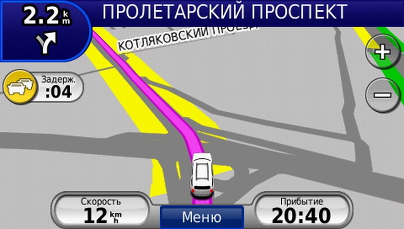 Отображение пробок в GPS навигаторах Garmin, передаваемых при помощи ТМС модуля.